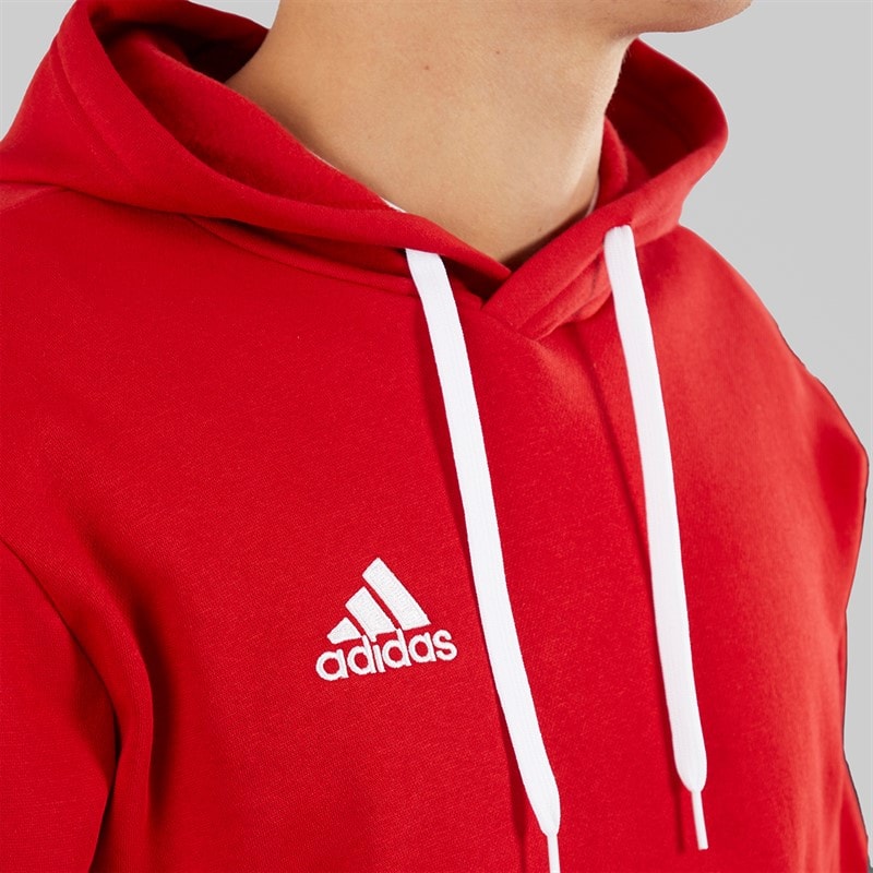 adidas Herre Entrada 22 Pullover Sweat Hættetrøje Team Power Red - Billede 3