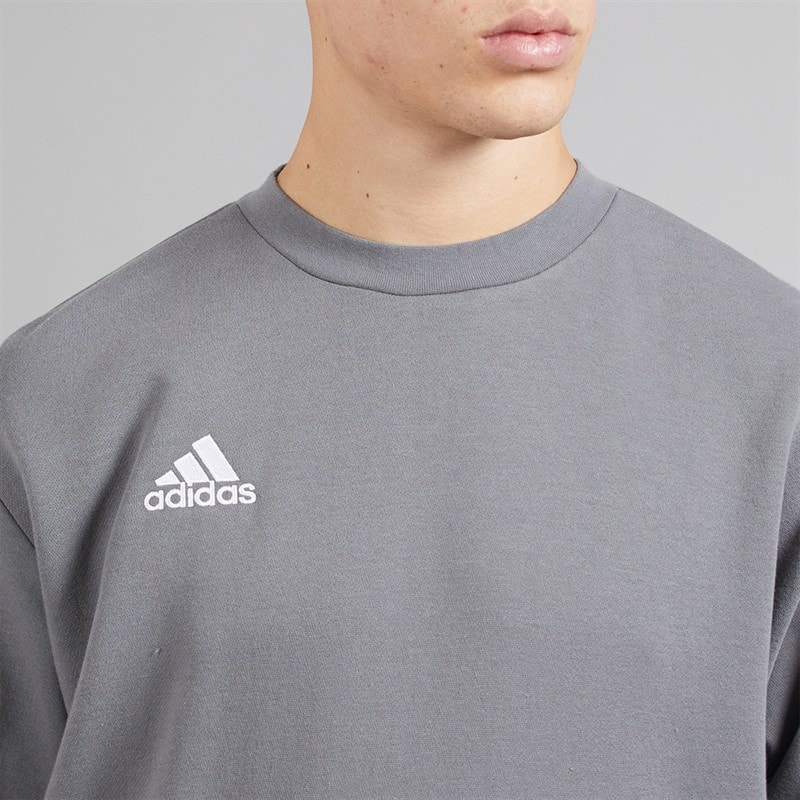 adidas Herre Entrada 22 Sweatshirt Team Grey Four - Billede 3