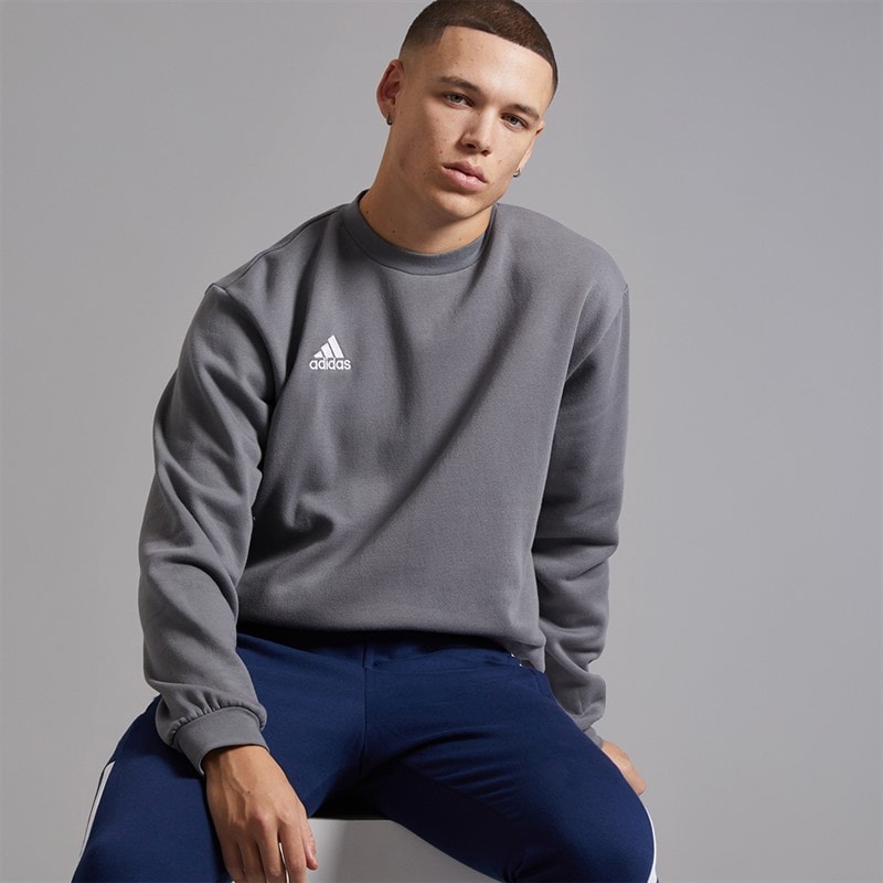 adidas Herre Entrada 22 Sweatshirt Team Grey Four - Billede 5