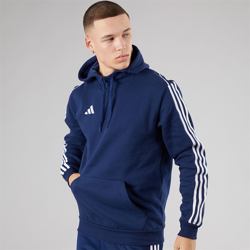 adidas Herre Tiro 23 League Pullover Sweat Hættetrøje Team Navy Blue - Billede 3