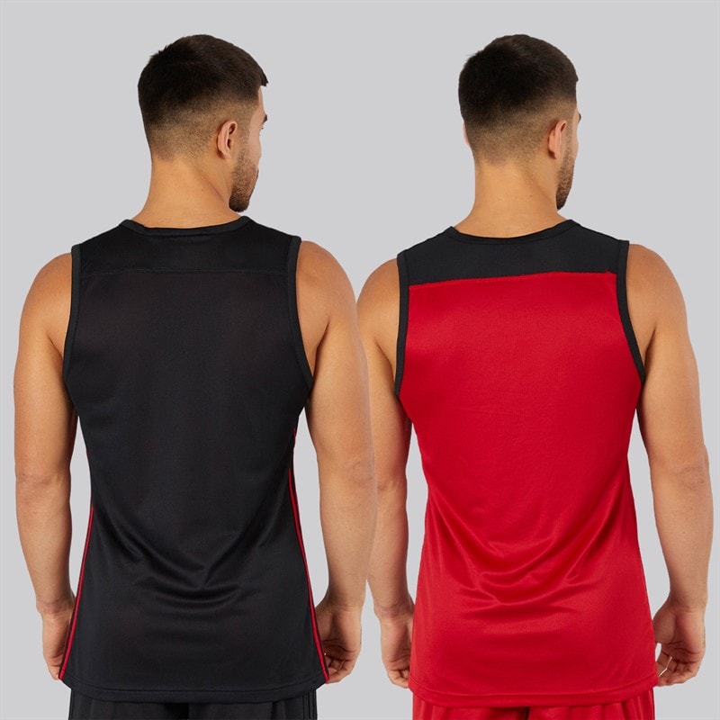 adidas Herre 3G Speed Vendbar Basketball Trøje Sort/Power Red - Billede 2