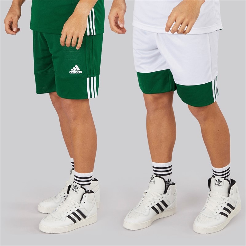 adidas Herre 3G Speed Vendbare Basketball Shorts Dark Green/Hvid - Billede 1
