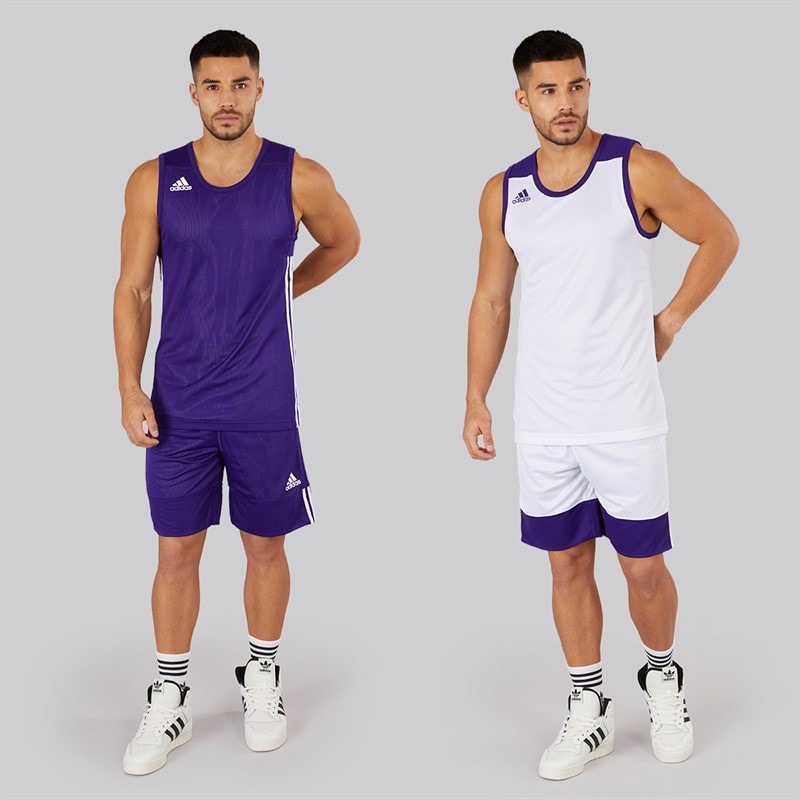 adidas Herre 3G Speed Vendbare Basketball Shorts Collegiate Purple/Hvid - Billede 4