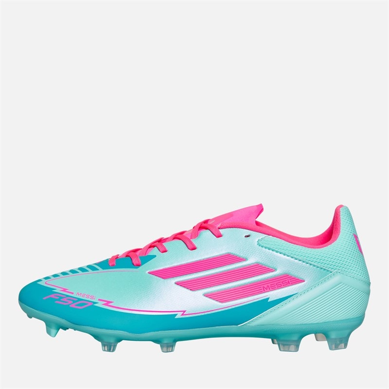 adidas Herre F50 League Messi La Vida Tropical Pack FG/MG Fast/Multi Ground Fodboldstøvler Flash Aqua/Lucid Pink/Lucid Cyan