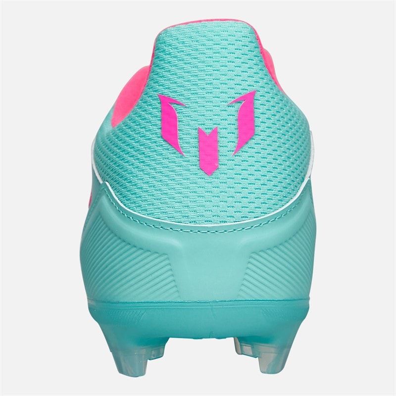 adidas Herre F50 League Messi La Vida Tropical Pack FG/MG Fast/Multi Ground Fodboldstøvler Flash Aqua/Lucid Pink/Lucid Cyan - Billede 3