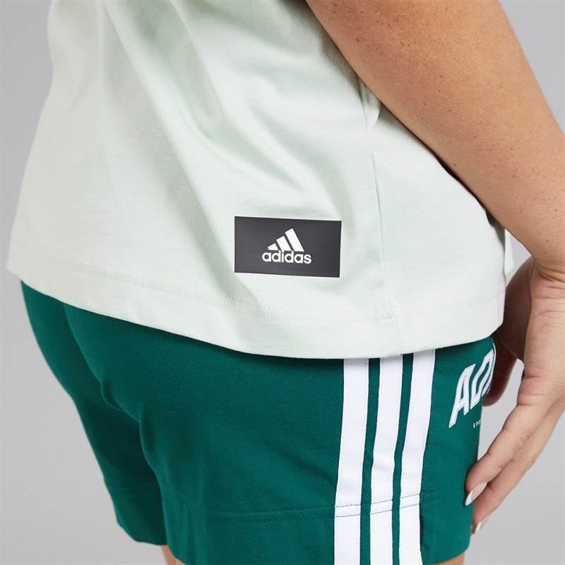 adidas Dame Future Icons Badge Of Sport T Shirt Linen Green - Billede 5