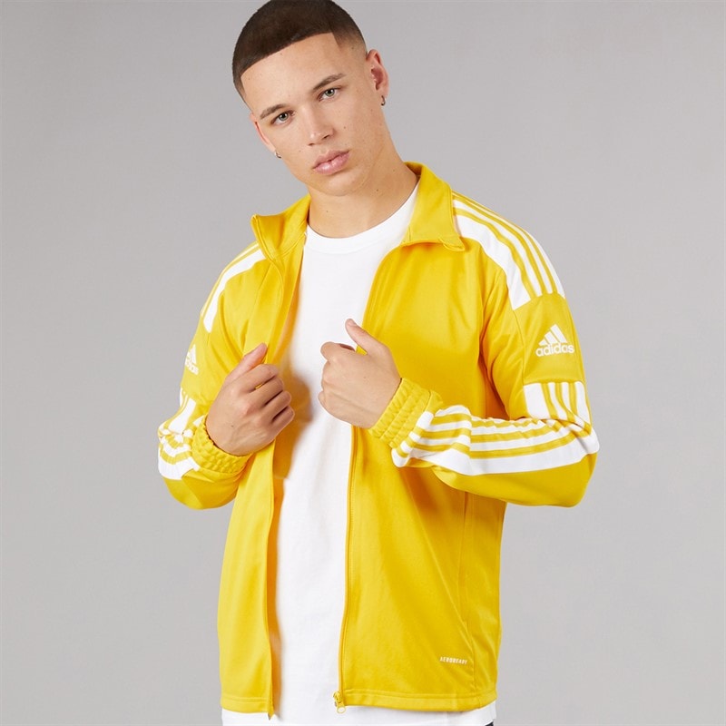 adidas Herre Squadra 21 Trænings Track Top Team Yellow/Hvid