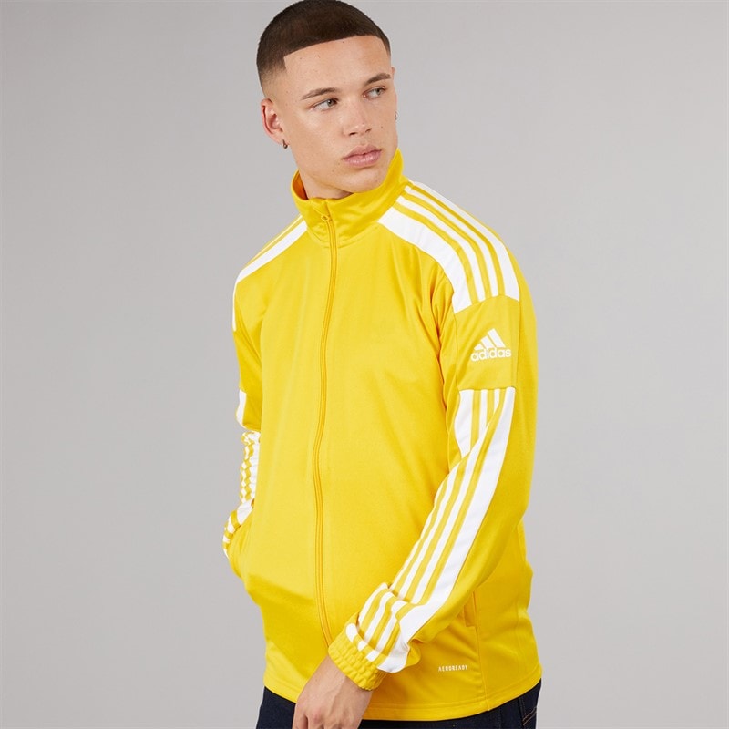 adidas Herre Squadra 21 Trænings Track Top Team Yellow/Hvid - Billede 3