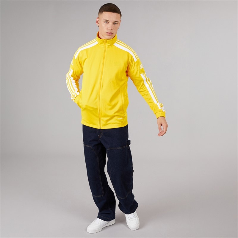 adidas Herre Squadra 21 Trænings Track Top Team Yellow/Hvid - Billede 4