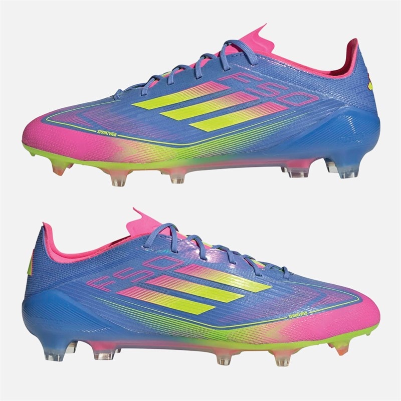 adidas Herre F50 Elite Celestial Victory Pack FG Fast Underlag Fodboldstøvler Blue Fusion/Lucid Lemon/Lucid Pink - Billede 1