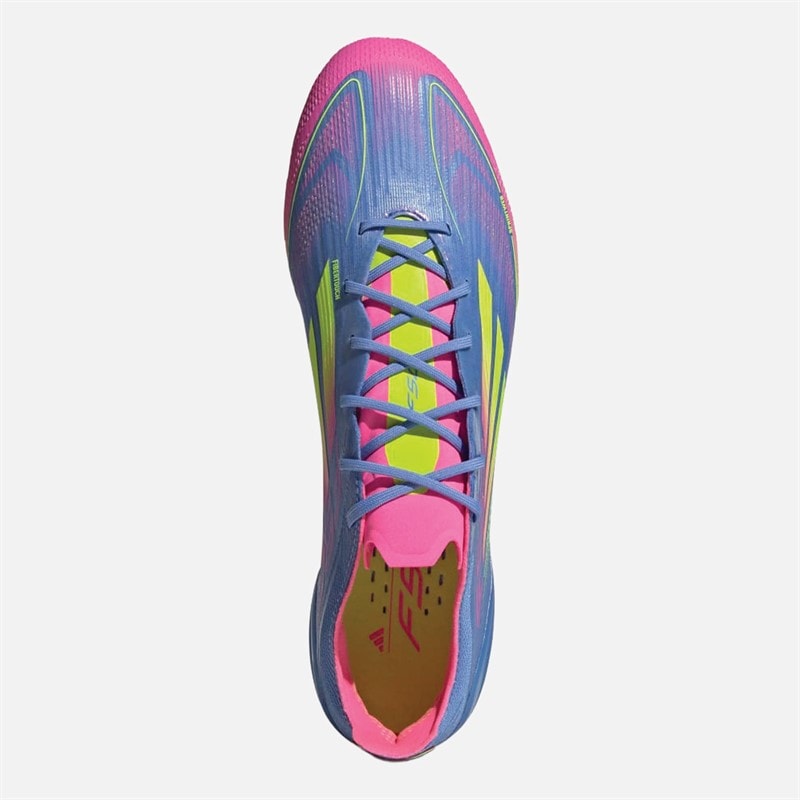 adidas Herre F50 Elite Celestial Victory Pack FG Fast Underlag Fodboldstøvler Blue Fusion/Lucid Lemon/Lucid Pink - Billede 4