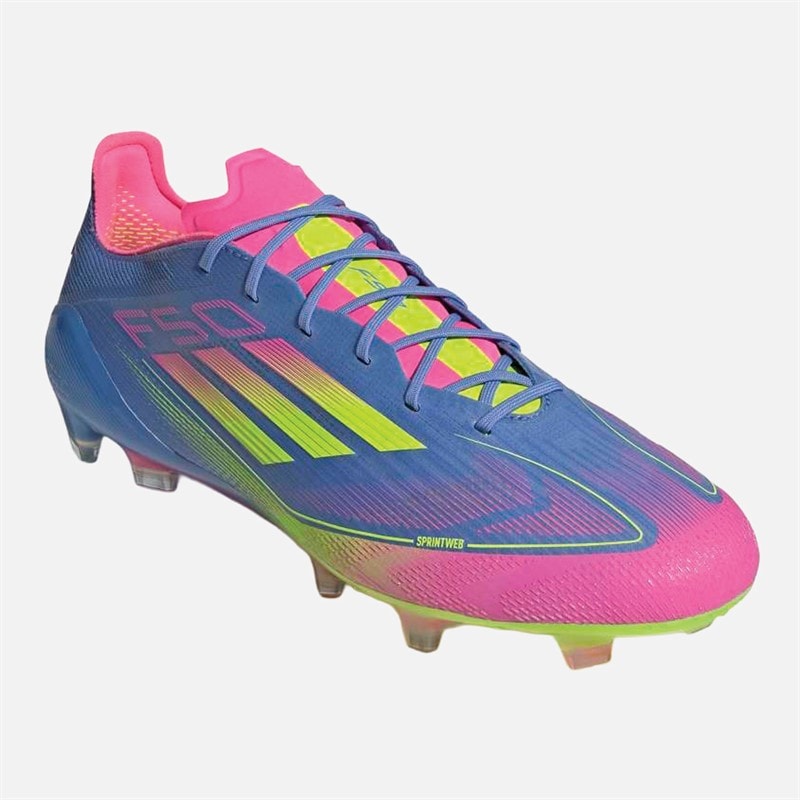 adidas Herre F50 Elite Celestial Victory Pack FG Fast Underlag Fodboldstøvler Blue Fusion/Lucid Lemon/Lucid Pink - Billede 5