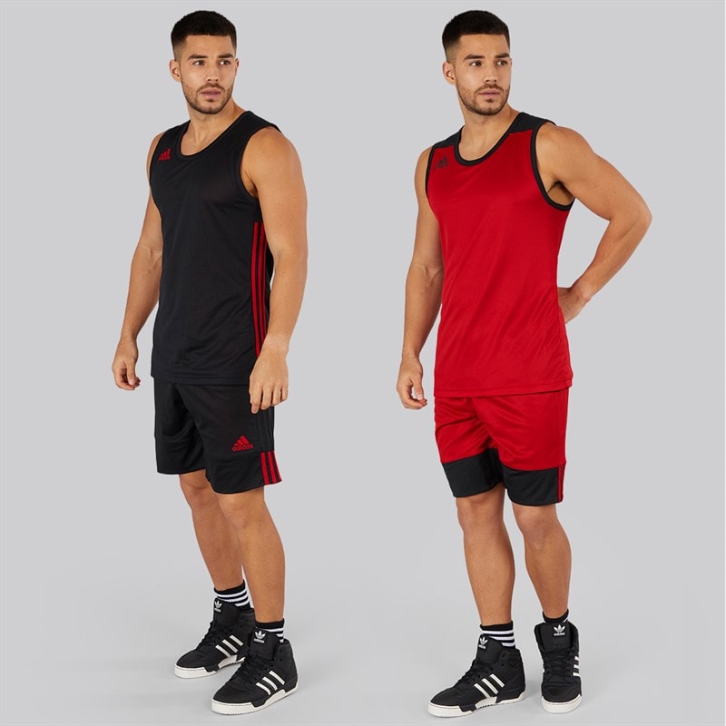 adidas Herre 3G Speed Reversible Basketball Shorts Sort/Power Red - Billede 4