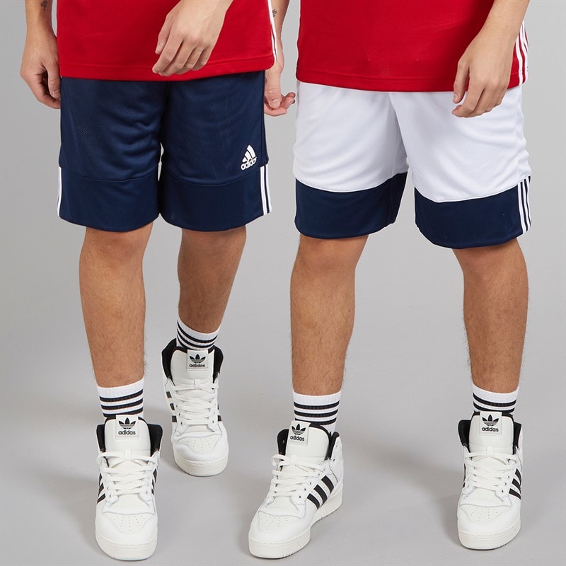 adidas Herre 3G Speed Reversible Basketball Shorts Collegiate Navy/Hvid