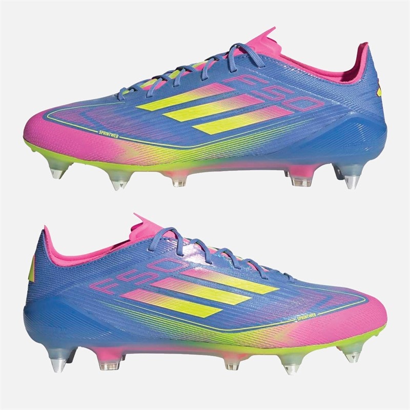 adidas Herre F50 Elite Celestial Victory Pack SG Blød Jord Fodboldstøvler Blue Fusion/Lucid Lemon/Lucid Pink - Billede 1