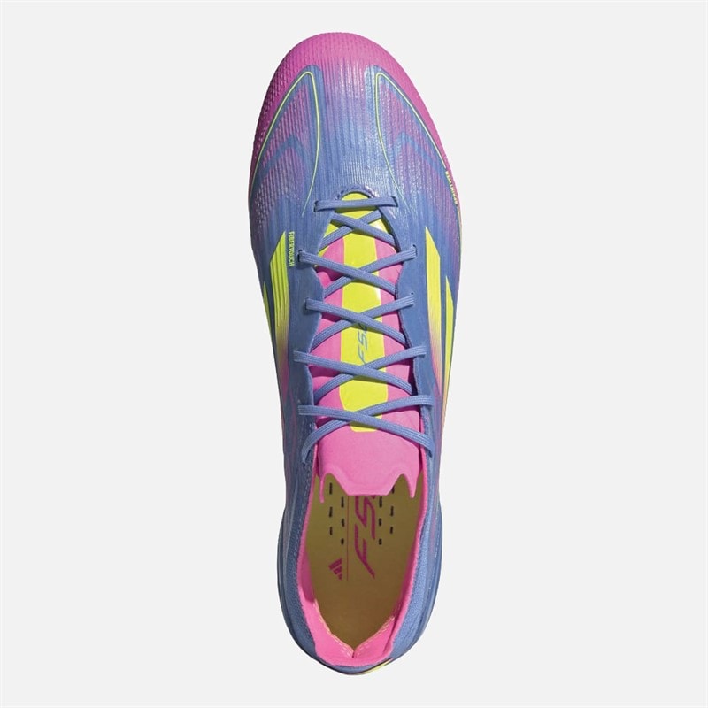 adidas Herre F50 Elite Celestial Victory Pack SG Blød Jord Fodboldstøvler Blue Fusion/Lucid Lemon/Lucid Pink - Billede 4