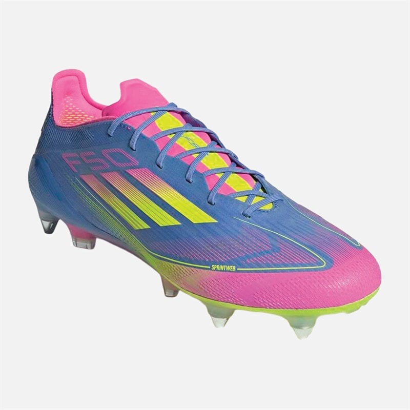 adidas Herre F50 Elite Celestial Victory Pack SG Blød Jord Fodboldstøvler Blue Fusion/Lucid Lemon/Lucid Pink - Billede 5