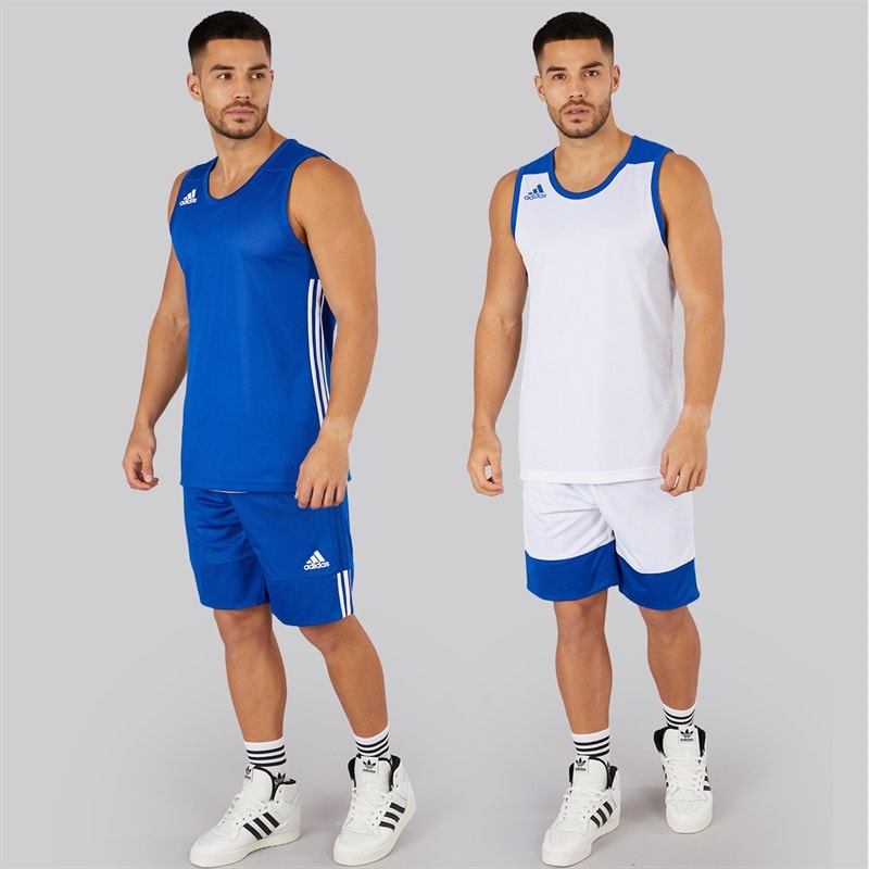 adidas Herre 3G Speed Reversible Basketball Shorts Collegiate Royal/Hvid - Billede 4