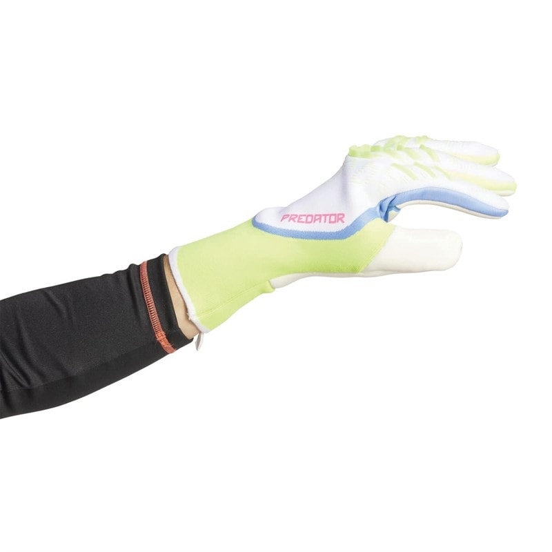 adidas Herre Predator Pro Målmandshandsker Hvid/Lucid Lemon/Lucid Pink - Billede 2