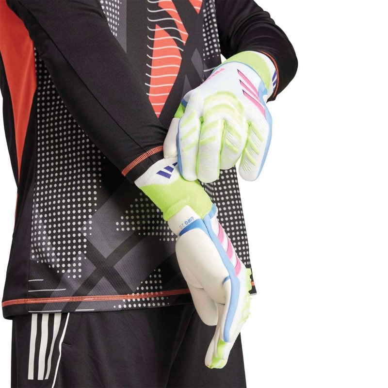 adidas Herre Predator Pro Målmandshandsker Hvid/Lucid Lemon/Lucid Pink - Billede 3