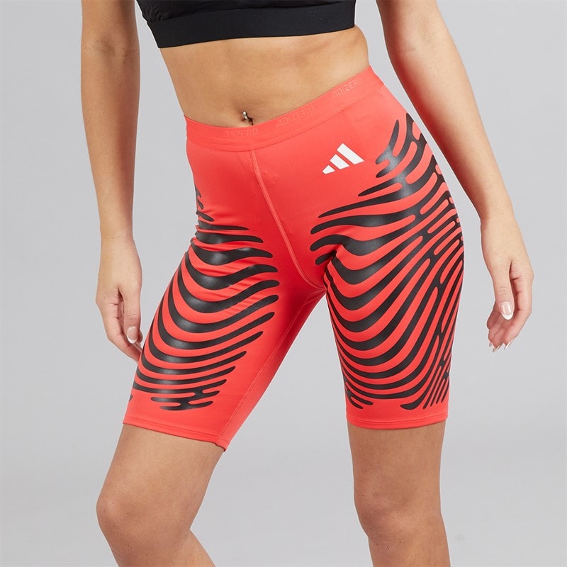 adidas Dame Adizero Responsive Control Løbe Tight Korte Leggings Semi Lucid Red/Sort - Billede 2