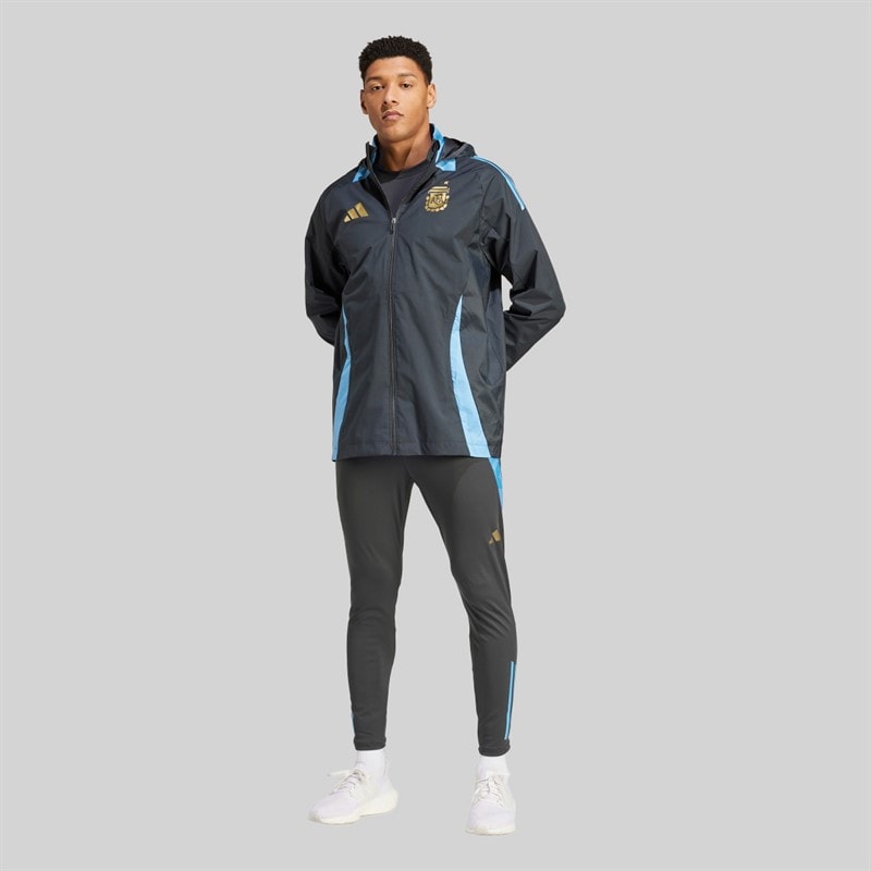 adidas Herre AFA Argentina Jakke til al slags vejr Carbon - Billede 4