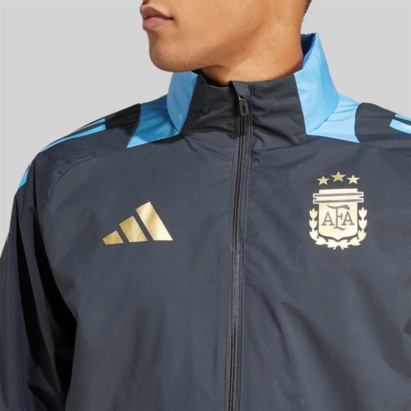adidas Herre AFA Argentina Jakke til al slags vejr Carbon - Billede 5
