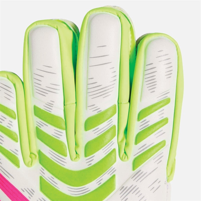 adidas Junior Predator Match Finger Save Målmandshandsker Lucid Lemon/Hvid/Lucid Pink - Billede 2