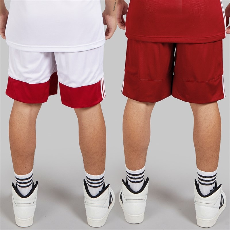adidas Herre 3G Speed Reversible Basketball Shorts Power Red/Hvid - Billede 2