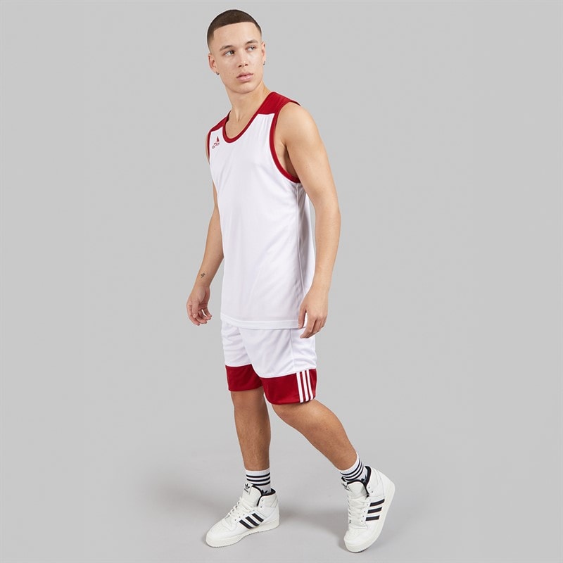 adidas Herre 3G Speed Reversible Basketball Shorts Power Red/Hvid - Billede 5