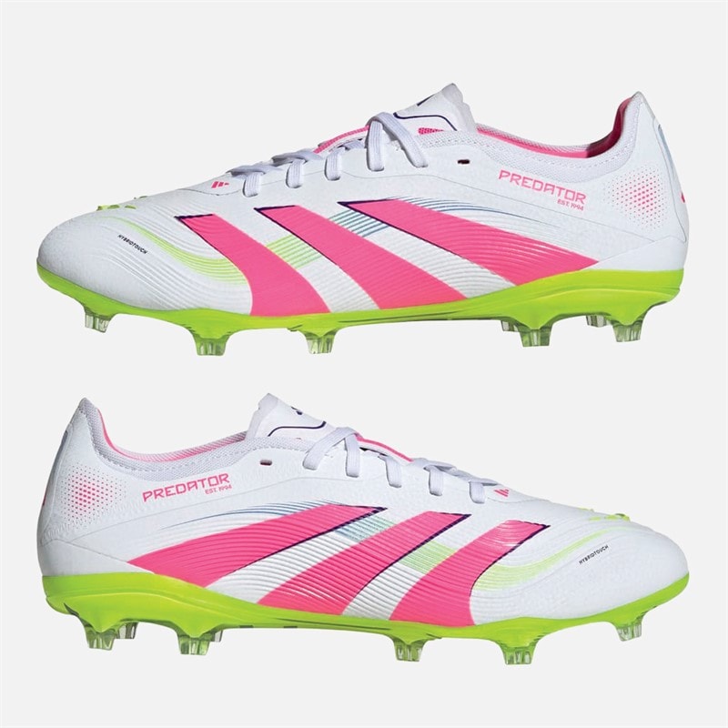 adidas Herre Predator Pro Celestrial Victory Pack FG Fodboldstøvler med fast bund Cloud White/Lucid Pink/Lucid Lemon - Billede 1