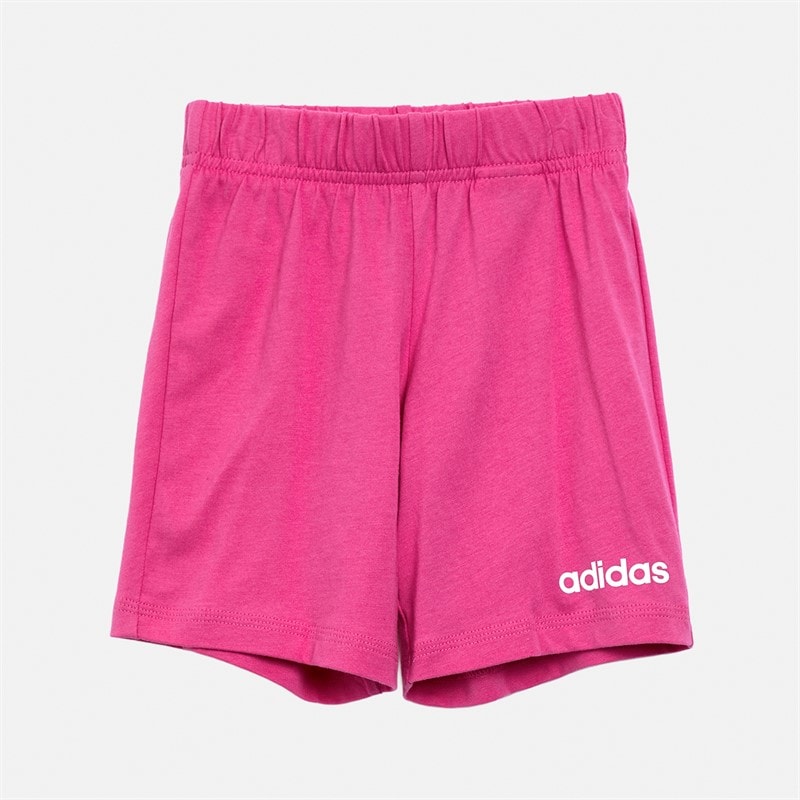 adidas Sæt med T-shirt og shorts til spædBørn med lineært logo til Piger Clear Pink/Hvid - Billede 2