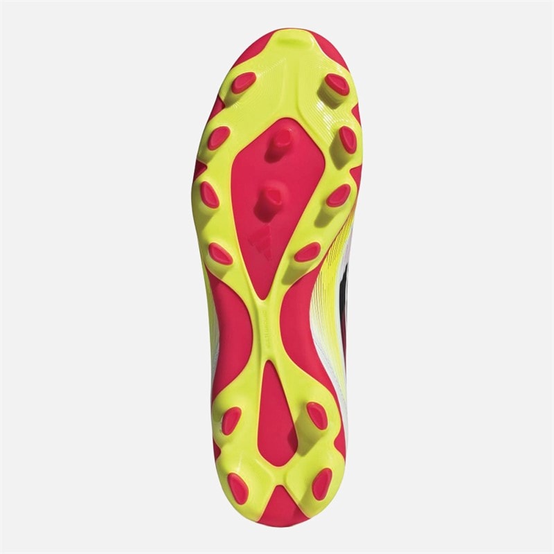 adidas Herre F50 League MG Multi Ground Fodboldstøvler Cloud White/Core Black/Solar Yellow - Billede 2