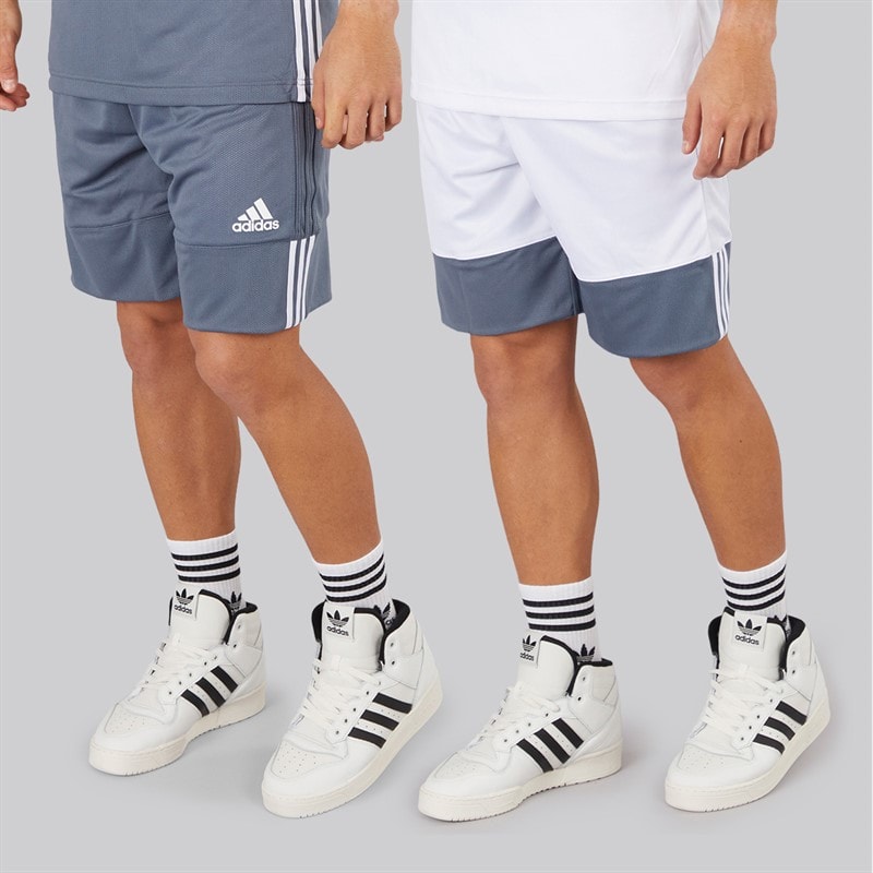 adidas Herre 3G Speed Reversible Basketball Shorts Onix/Hvid - Billede 1