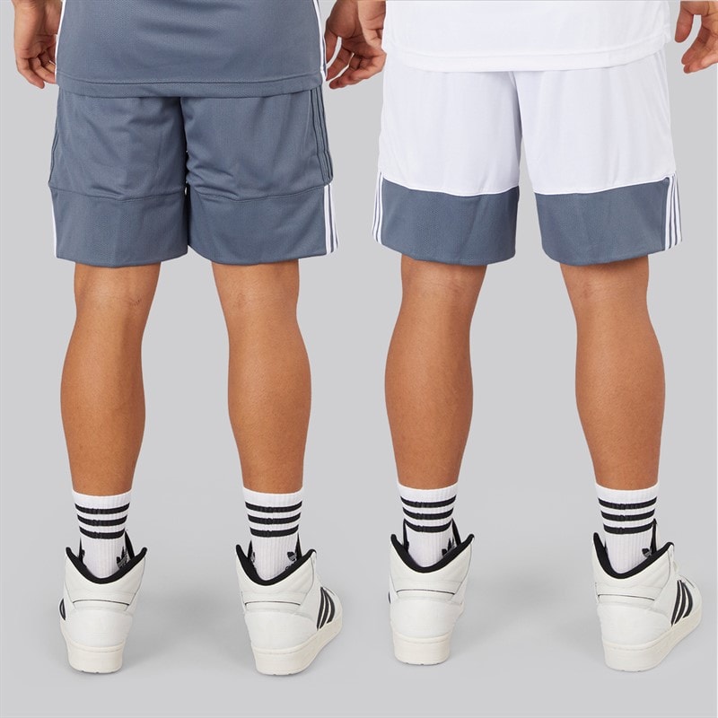 adidas Herre 3G Speed Reversible Basketball Shorts Onix/Hvid - Billede 2