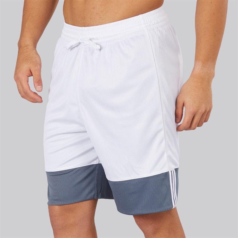 adidas Herre 3G Speed Reversible Basketball Shorts Onix/Hvid - Billede 3