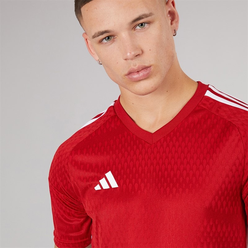 adidas Herre Tiro 23 Konkurrence trøje Team Power Red 2/Hvid - Billede 3