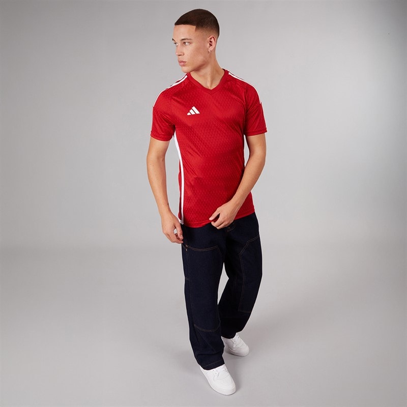 adidas Herre Tiro 23 Konkurrence trøje Team Power Red 2/Hvid - Billede 4