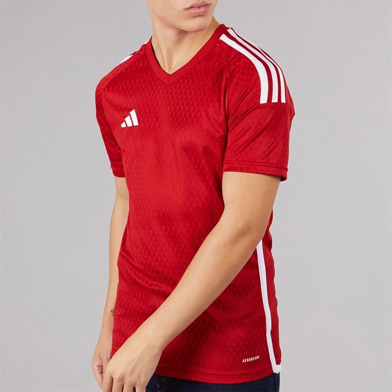 adidas Herre Tiro 23 Konkurrence trøje Team Power Red 2/Hvid - Billede 5