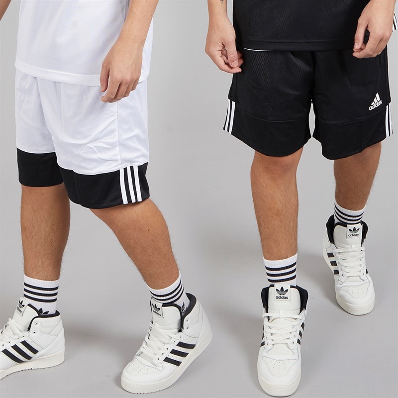 adidas Herre 3G Speed Vendbare Basketball Shorts Sort/Hvid