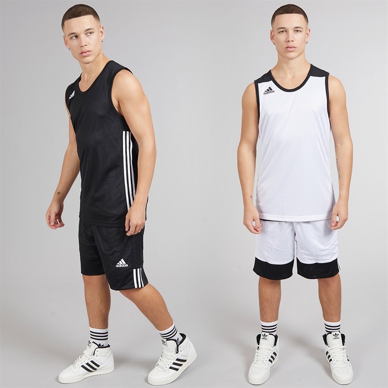 adidas Herre 3G Speed Vendbare Basketball Shorts Sort/Hvid - Billede 4