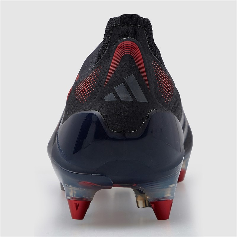 adidas Herre Predator Elite LL Snørebåndsløse Stealth Victory Pack SG Blød Bund Fodboldstøvler Core Black/Grey Four/Lucid Red - Billede 4