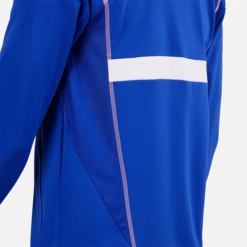 adidas Herre FFR Team Frankrig Track Jakke Semi Lucid Blue - Billede 5