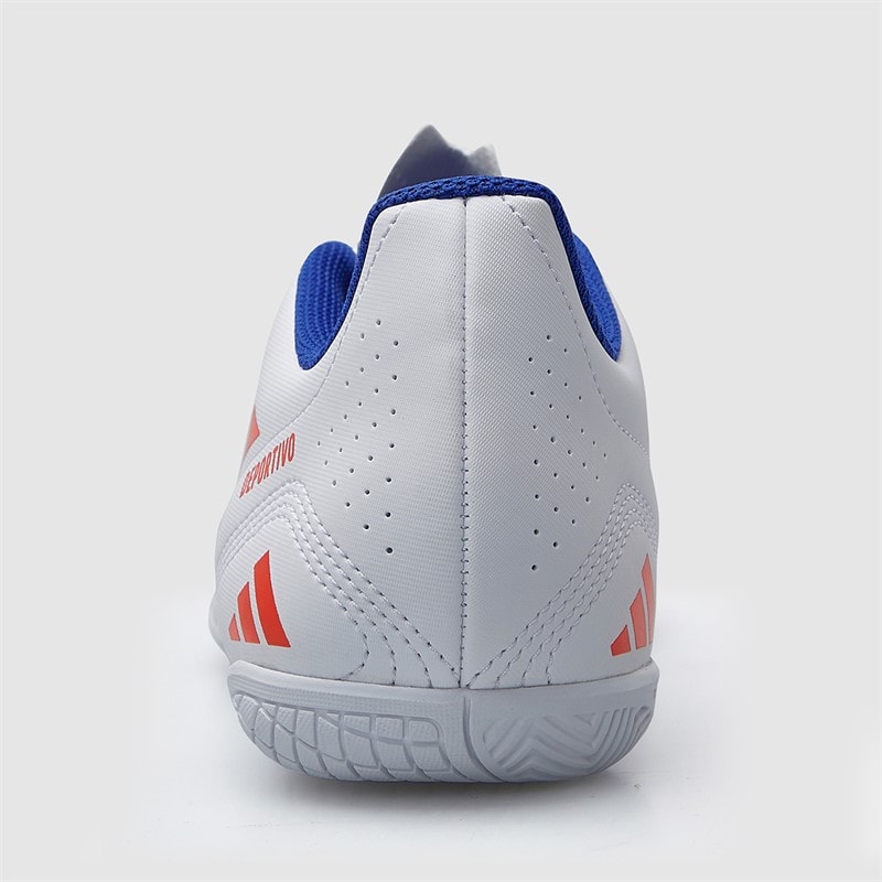 adidas Herre Deportivo III Indendørs Fodboldstøvler Cloud White/Solar Red/Lucid Blue - Billede 4