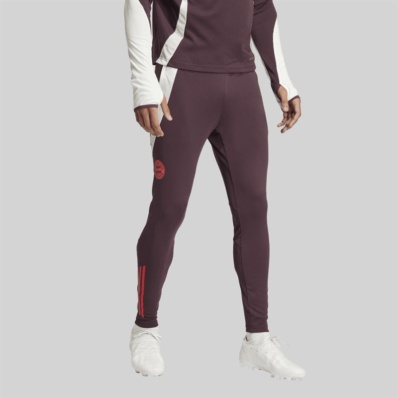 adidas Herre FCB FC Bayern München Træningsbukser Shadow Maroon/Rød - Billede 2