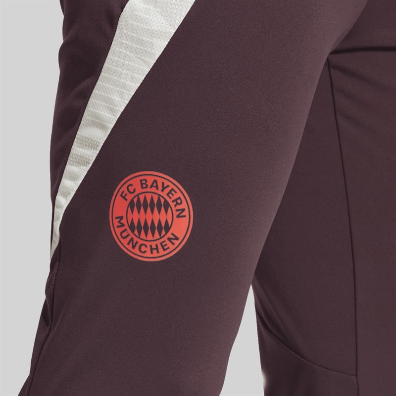adidas Herre FCB FC Bayern München Træningsbukser Shadow Maroon/Rød - Billede 4