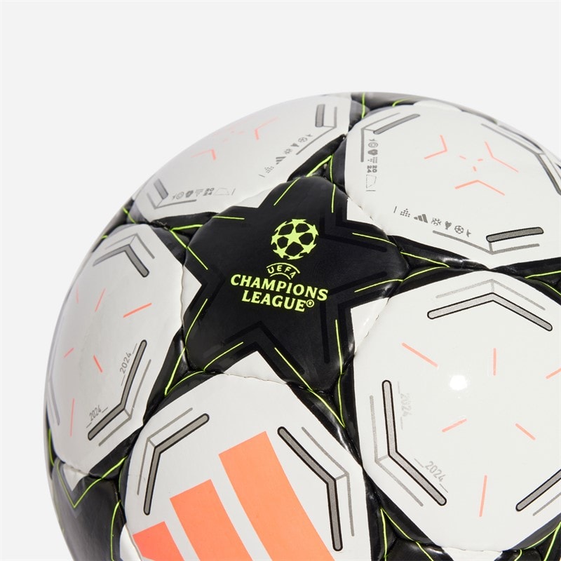 adidas UEFA Champions League 24/25 Pro Sala Match Futsal (FIFA Quality Pro Certificeret) Hvid/Sort/Platinum Metallic/Team Solar Yellow - Billede 4