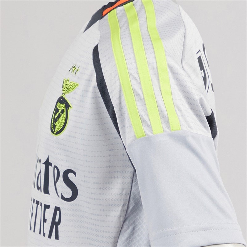 adidas Junior Drenge SLB Benfica 24/25 tredje trøje Light Solid Grey - Billede 3