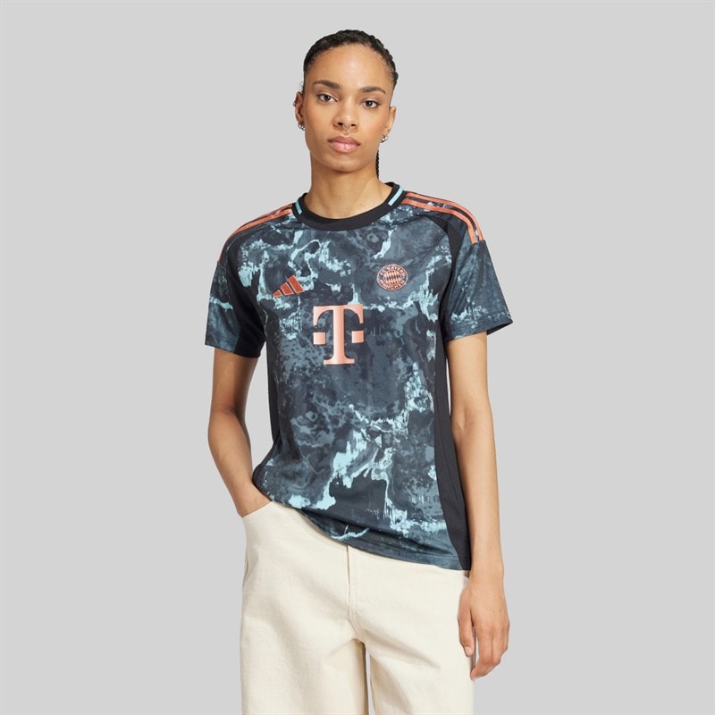 adidas Dame FCB FC Bayern München 24/25 udebanetrøje Sort - Billede 2