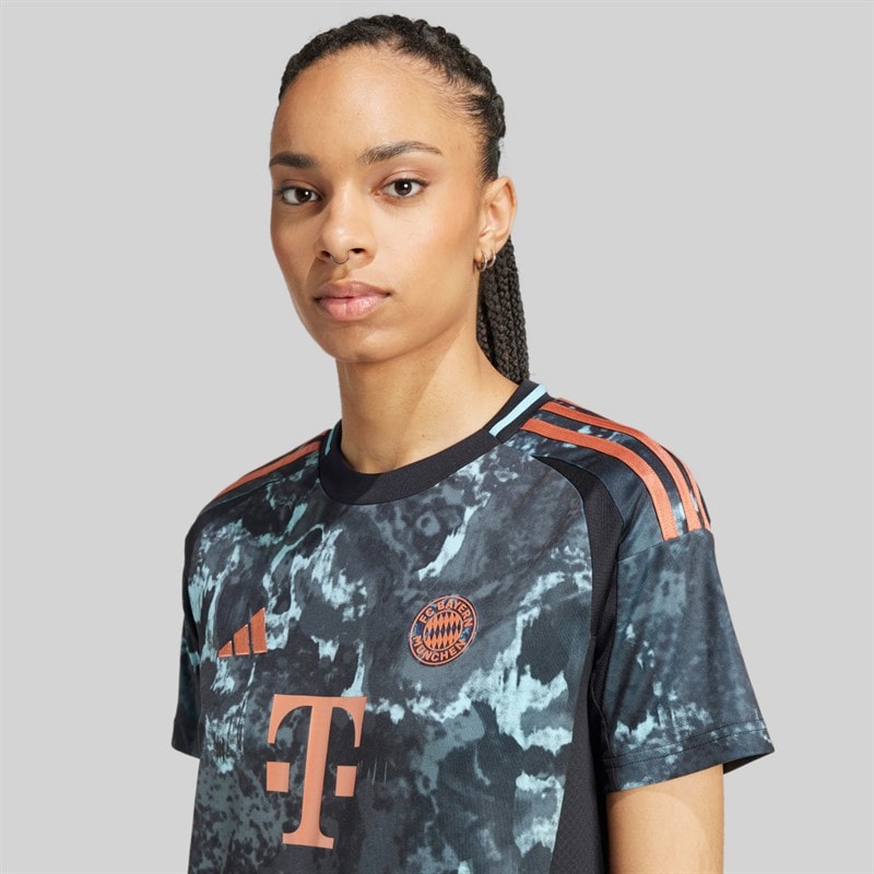 adidas Dame FCB FC Bayern München 24/25 udebanetrøje Sort - Billede 4